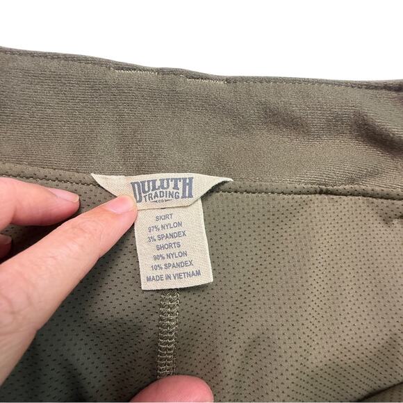Duluth Women Dry on the Fly Ink Green Improved Skort UPF Outdoor Utility SZ 8 - Picture 13 of 13